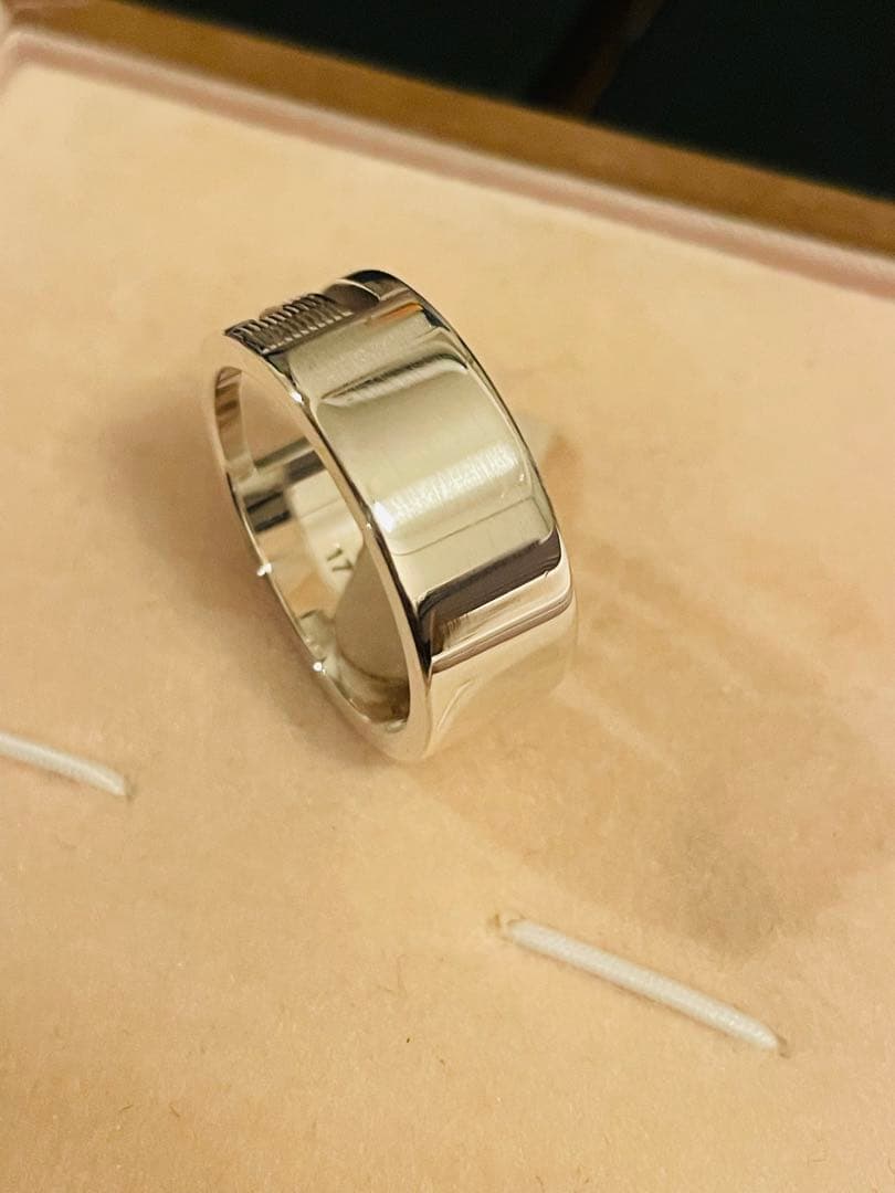 GUCCIリング 17号 カットリング カットアウト スターリングシルバー925