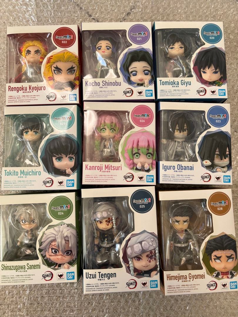 鬼滅の刃　フィギュアーツミニ　柱セット　煉獄杏寿郎　富岡義勇　時透無一郎