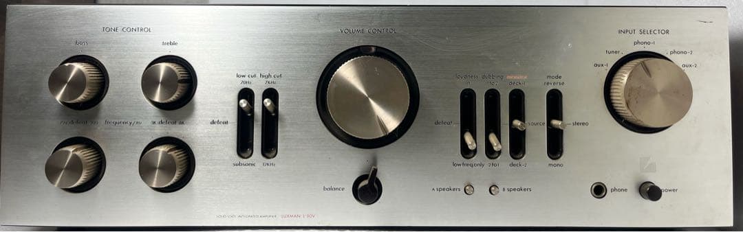 LUXMAN L-80V プリメインアンプ　レトロ　ビンテージ　オーディオ