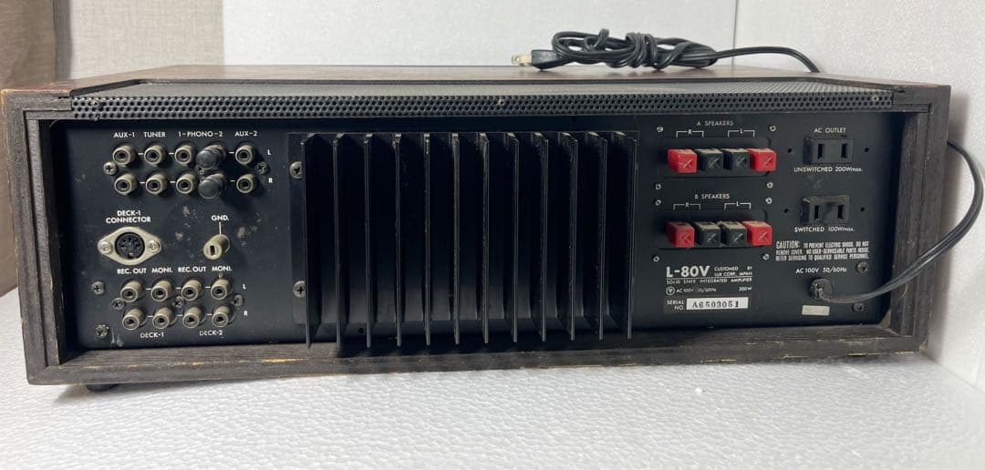 LUXMAN L-80V プリメインアンプ　レトロ　ビンテージ　オーディオ