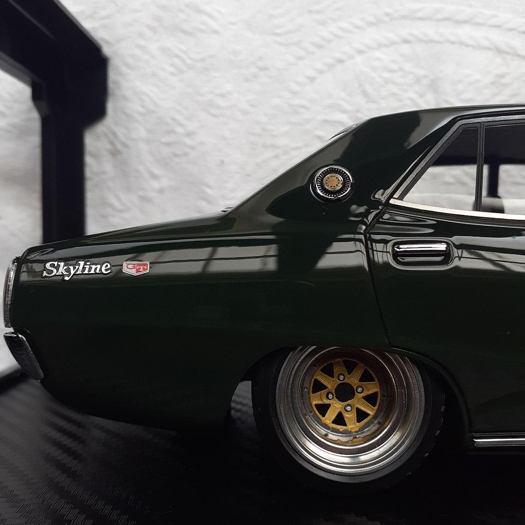 イグニッションモデル　ケンメリ4ドアGT-X 1/18グリーン　ig0971