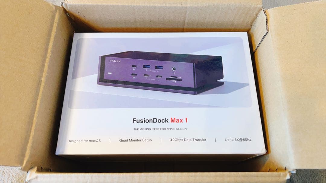 iVANKY　FusionDock Max 6K 240Hz　Macbook