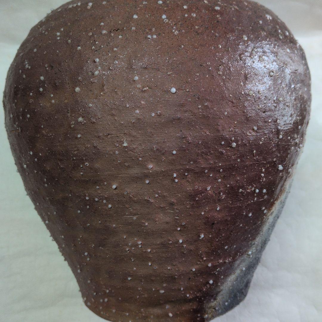 【信楽　窯変壺】