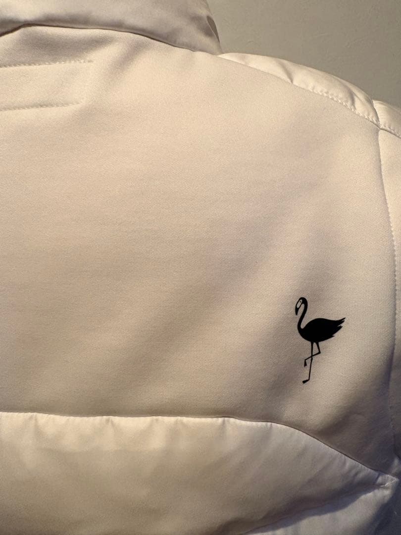 ジュン アンド ロペ ホワイトダウンベスト ウエストベルト付き