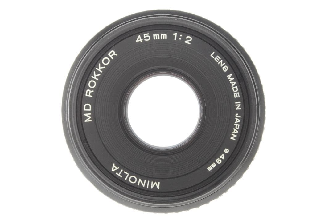 Minolta MD ROKKOR 45mm f2 動作写りOK 概ねキレイ