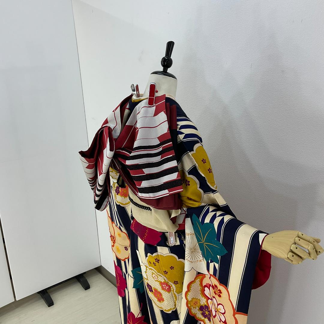 【美品　正絹お振袖　長襦袢　7点セット　Mサイズ　大正ロマン調】