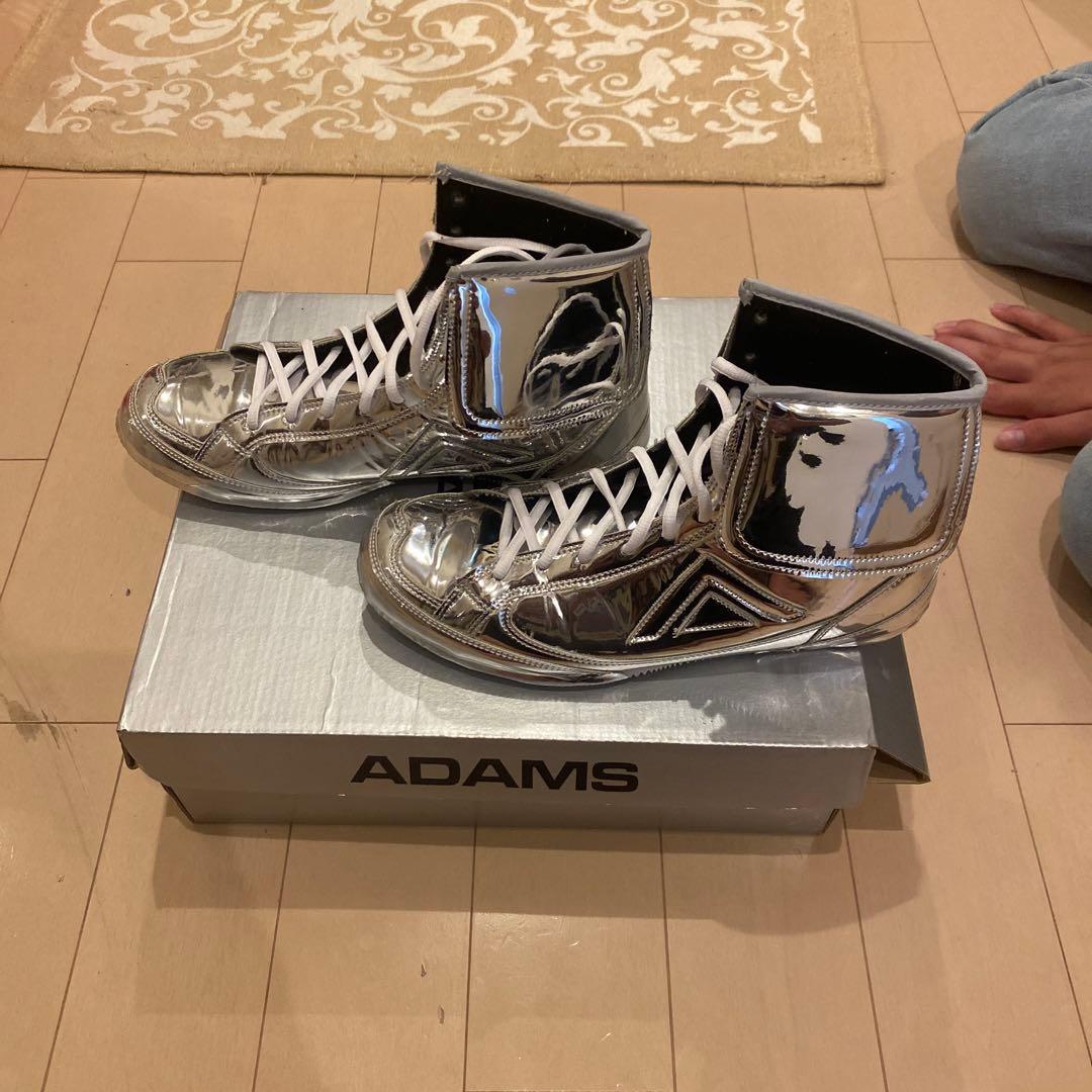 ADAMS シルバー ボクシングシューズ