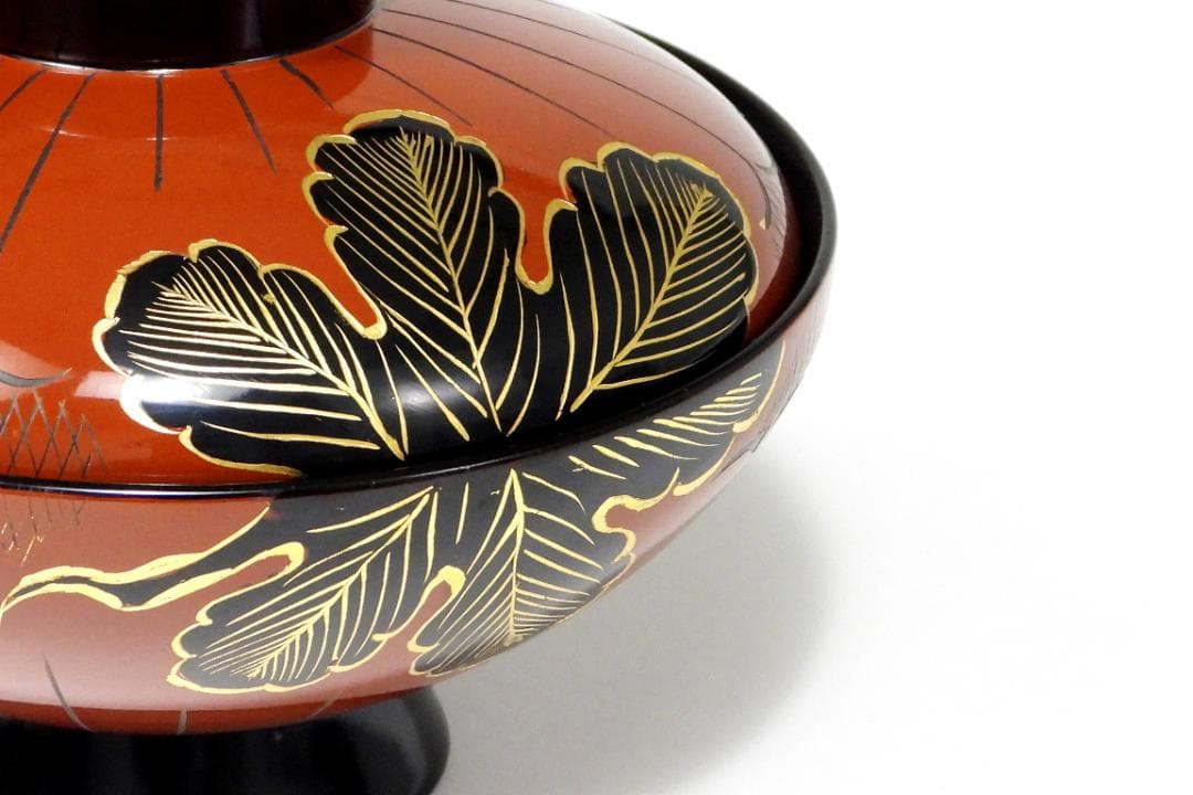 漆器　輪島塗　金蒔絵　木製　蓋付椀　箸付き　お煮物椀　吸物椀　10客 共箱