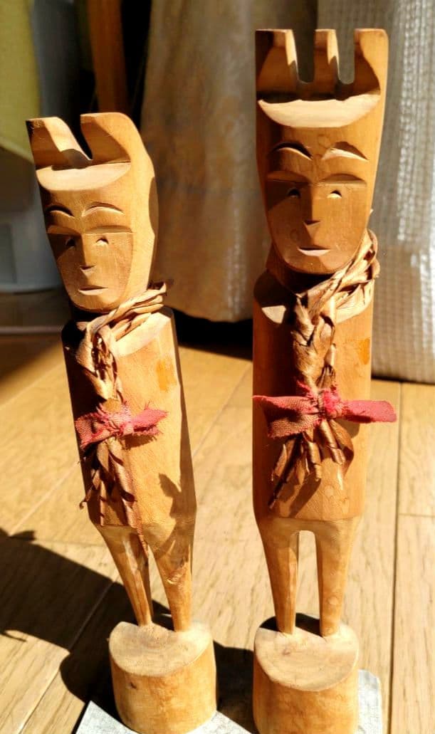 【貴重】ゲンダーヌ作 セワポロロ 北川源太郎署名入 ウィルタ木偶