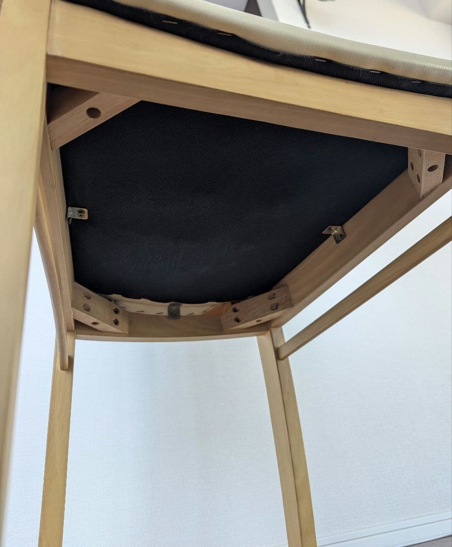 ホワイト長方形ダイニングテーブルセット