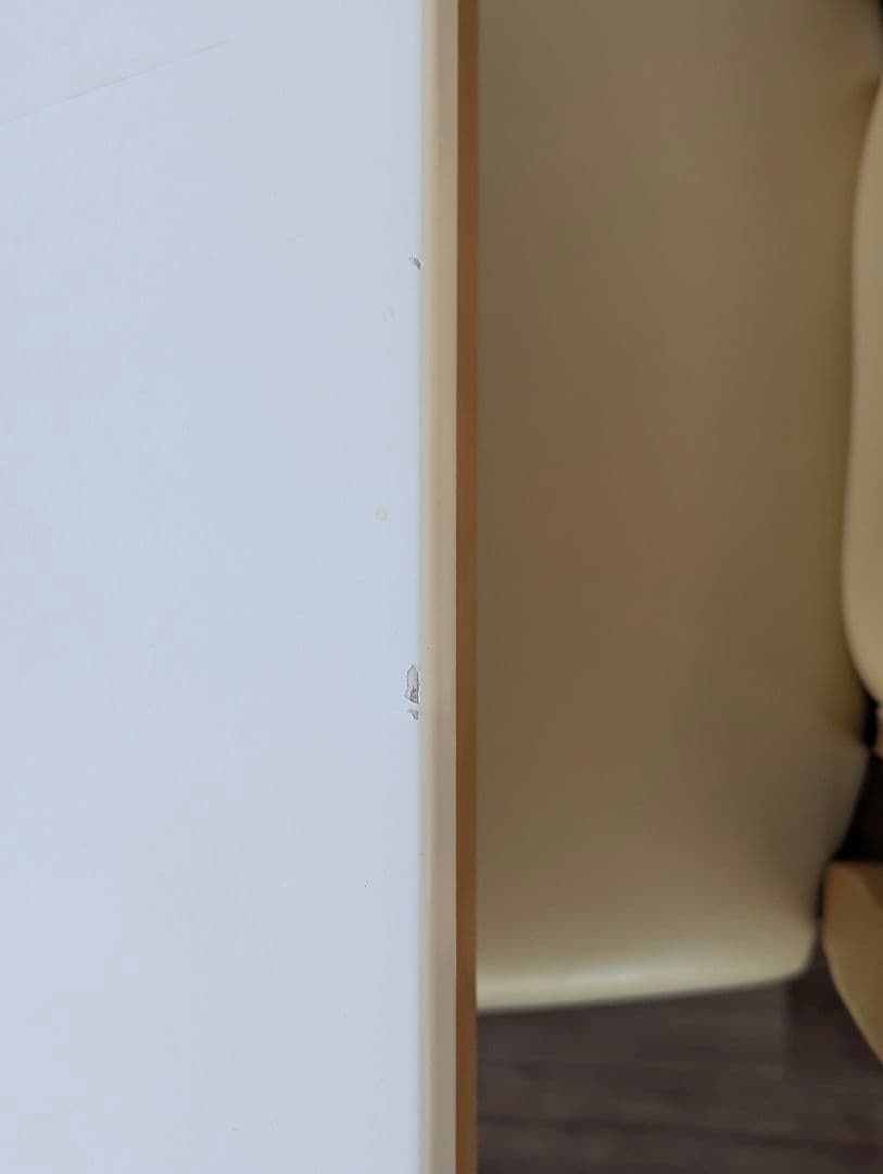 ホワイト長方形ダイニングテーブルセット