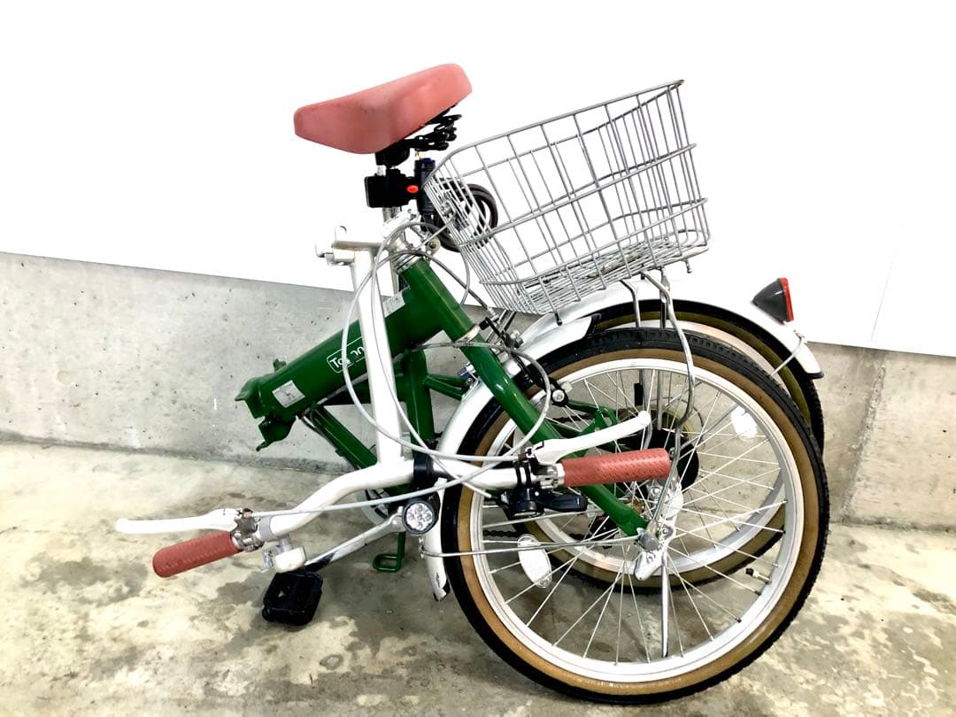 折りたたみ自転車 Topone モスグリーン