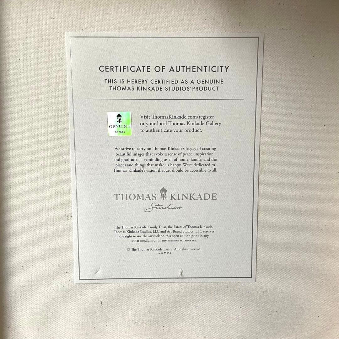 トーマスキンケード ディズニー　ミッキー ミニーキャンバス　絵画