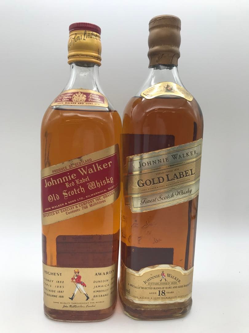 475[未開栓]JHONNIE WALKER GOLD&RED LABEL 2本