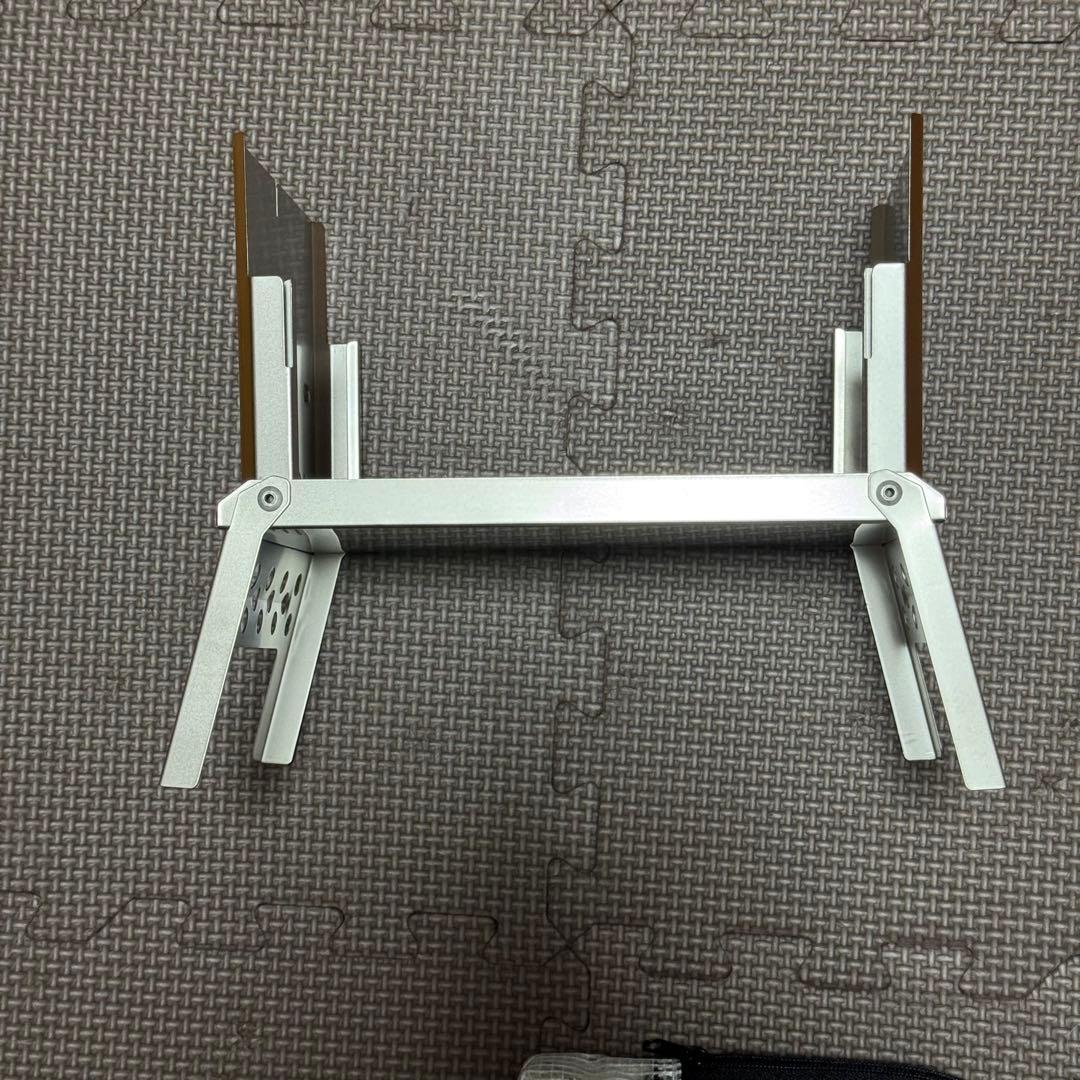 【希少 美品 未使用】笑'ｓオールチタン製B6君 メッシュグリルプレート セット