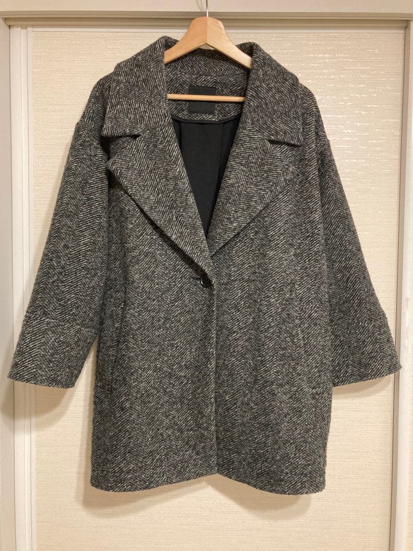 Spick & Span☆ Wスライバーヘリンボーンコート☆36