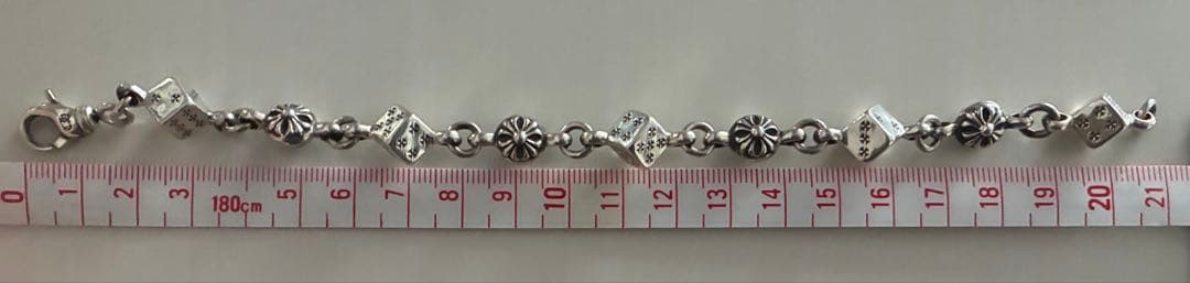 クロムハーツDICE NO1 CRSBLブレスレット。