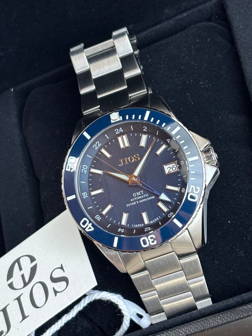 ひ*。様 メンズ機械式腕時計　JIOS GMT DIVERS 104 ダイバーズ