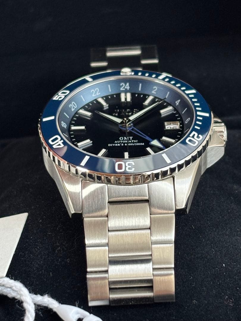 ひ*。様 メンズ機械式腕時計　JIOS GMT DIVERS 104 ダイバーズ