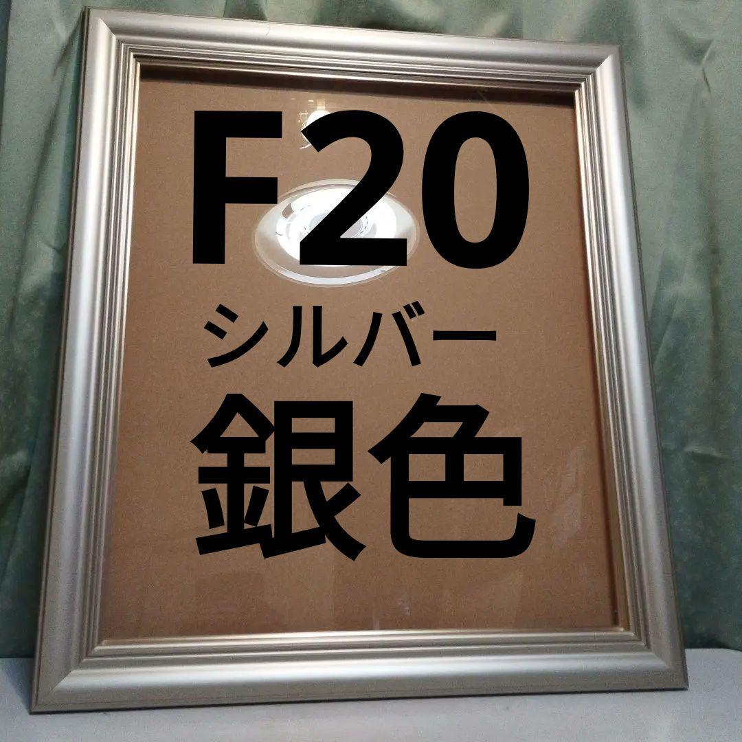 使用回数1回のみ　【 F20号】シルバ油絵用　キャンパス額縁　アート用品