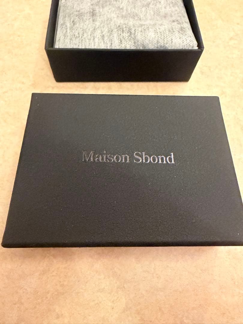 Maison Sbond ブラック 三つ折り財布