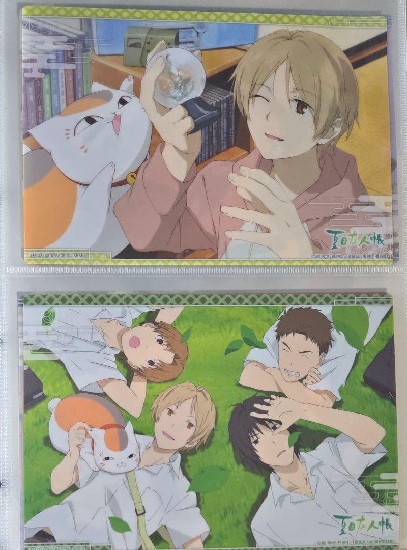 夏目友人帳　カードダス　クリアビジュアルポスター　A5　コンプリート