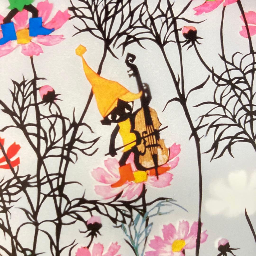 【新品】藤城清治「コスモスとこびと」セリグラフ 刷込みサイン 保証書有り 版画