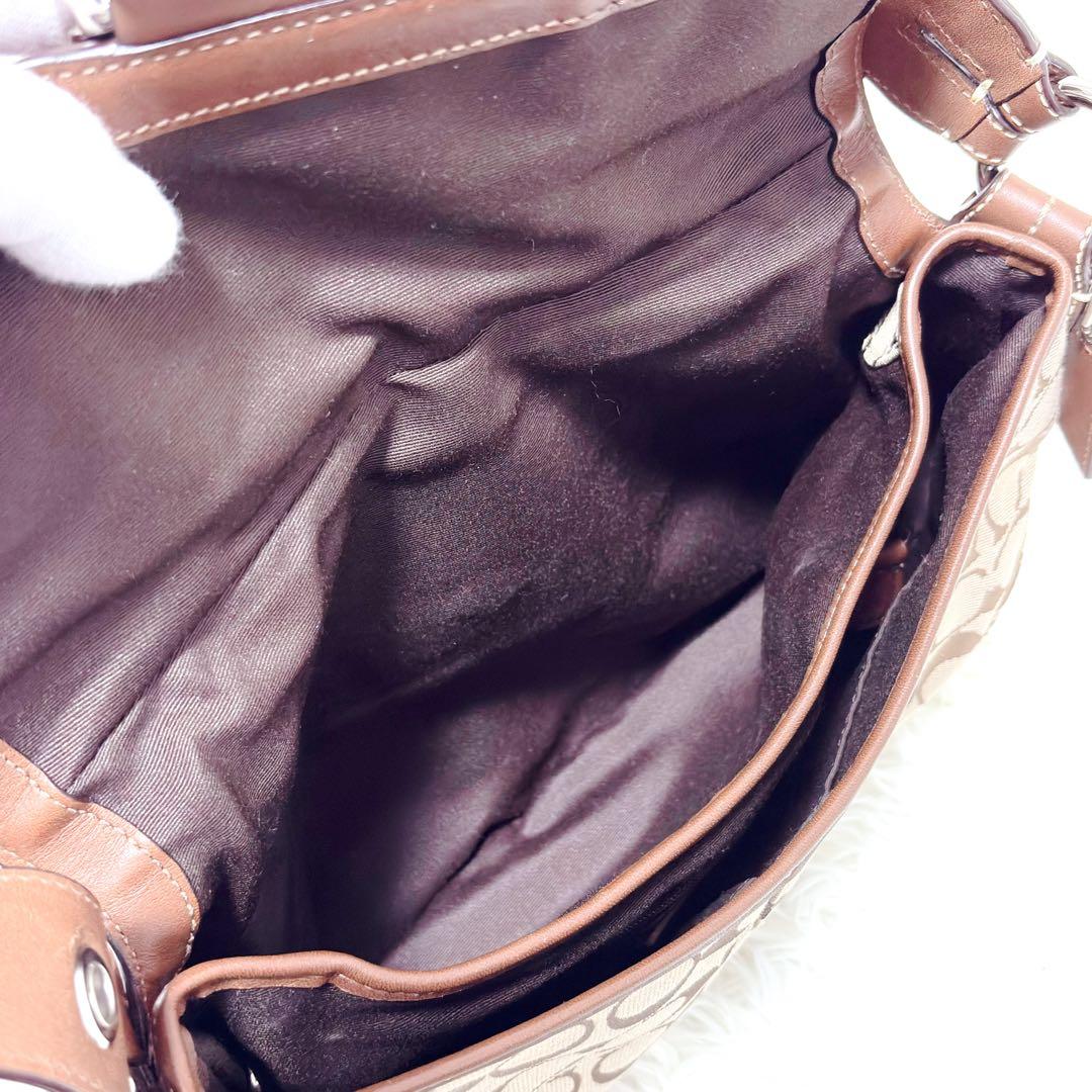 COACH コーチ ソーホー ワンショルダーバッグ レザー キャンバス ブラウン