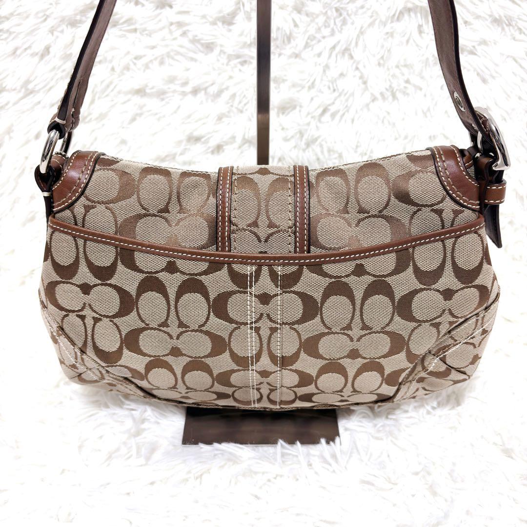 COACH コーチ ソーホー ワンショルダーバッグ レザー キャンバス ブラウン
