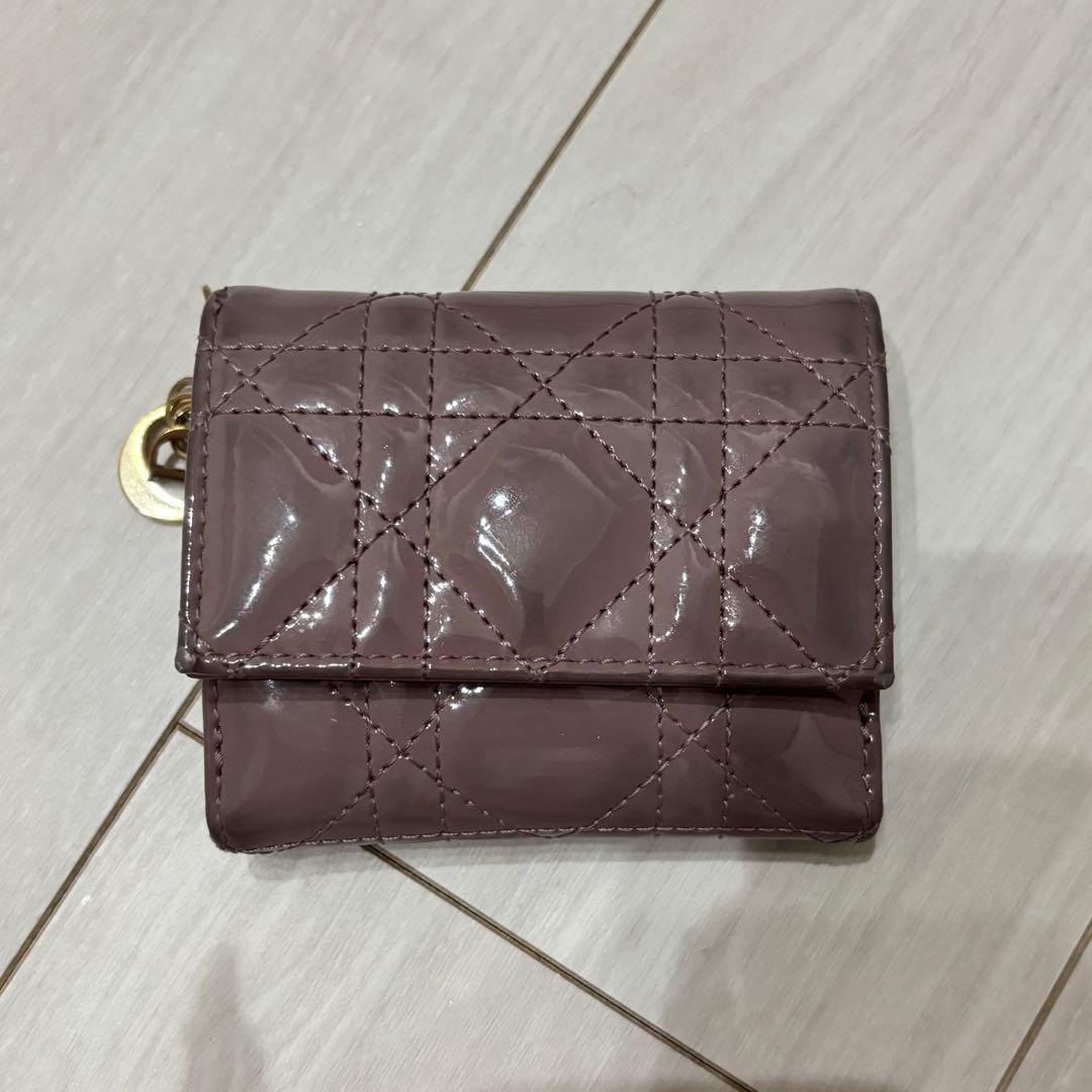 DIOR Lady Dior Lotus ウォレット ラベンダー