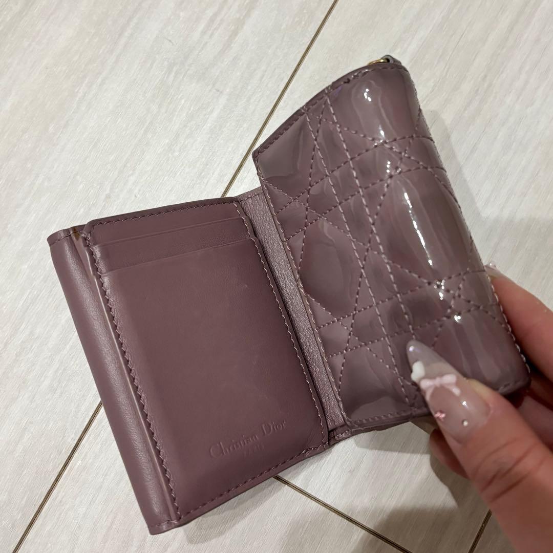 DIOR Lady Dior Lotus ウォレット ラベンダー