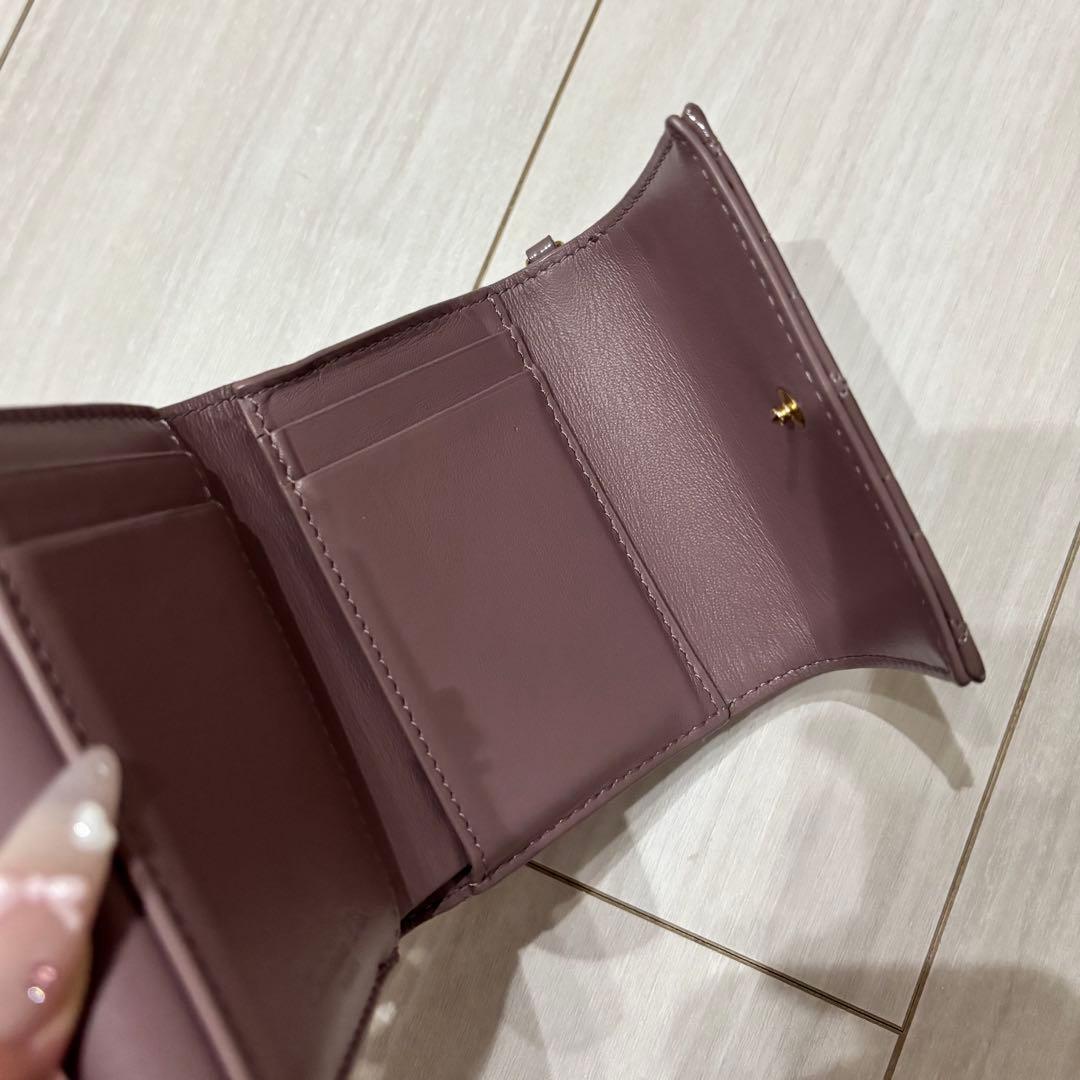 DIOR Lady Dior Lotus ウォレット ラベンダー