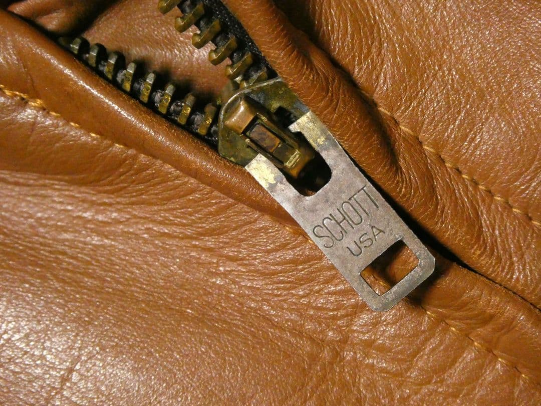 黄金サイズ38！ライナー付き完品！schottスタンド立ち襟シングル141