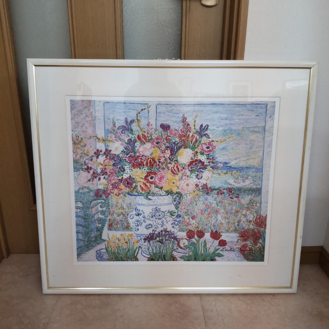 レスリー・セイヤー　ポスター額　アート　大きい