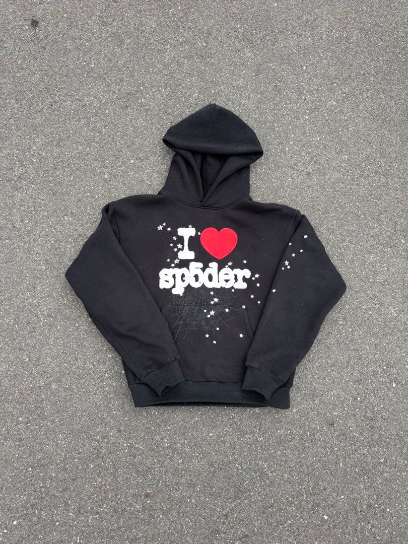 Sp5der Spider Worldwide パーカー i loveモデル