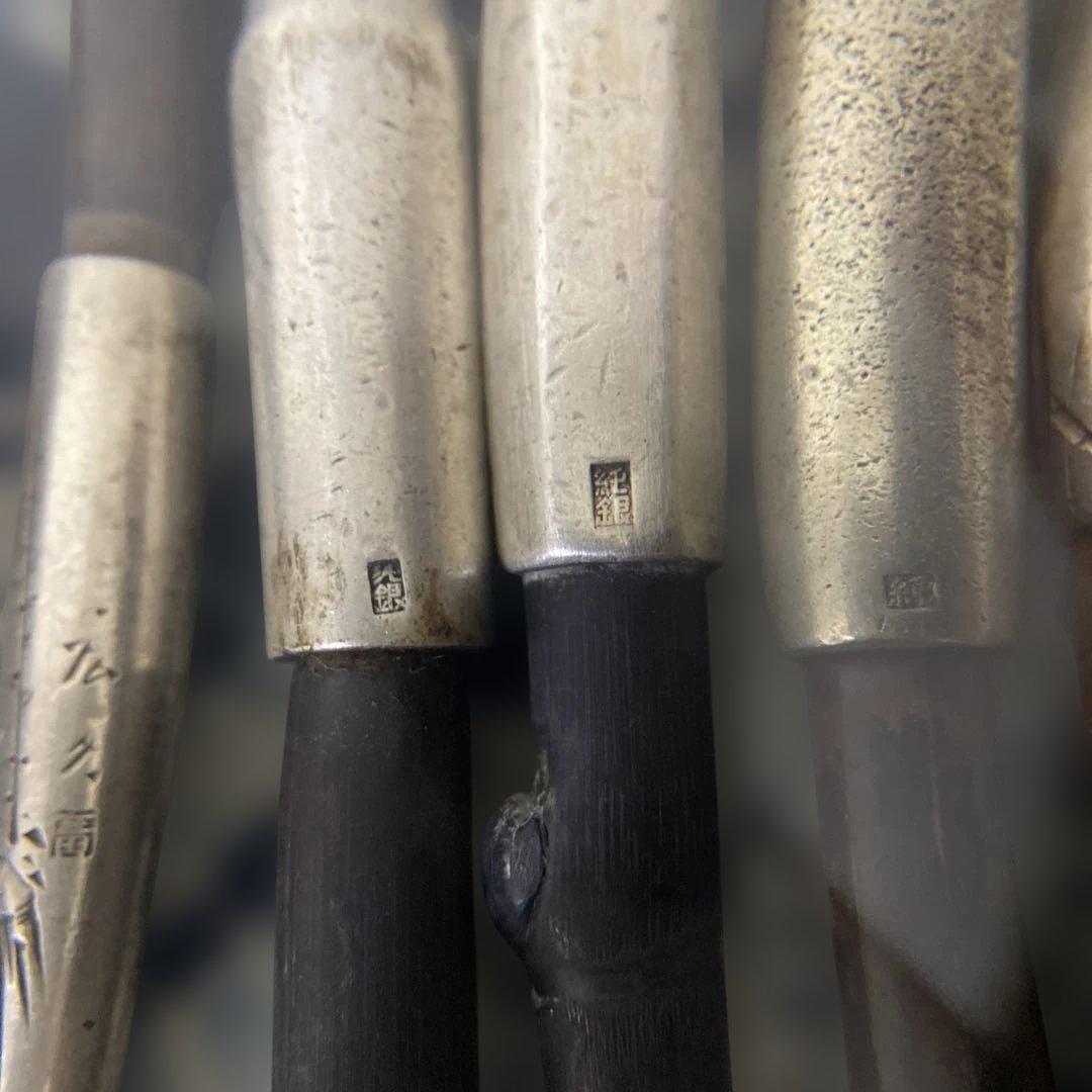 純銀　煙管　キセル　まとめて25本