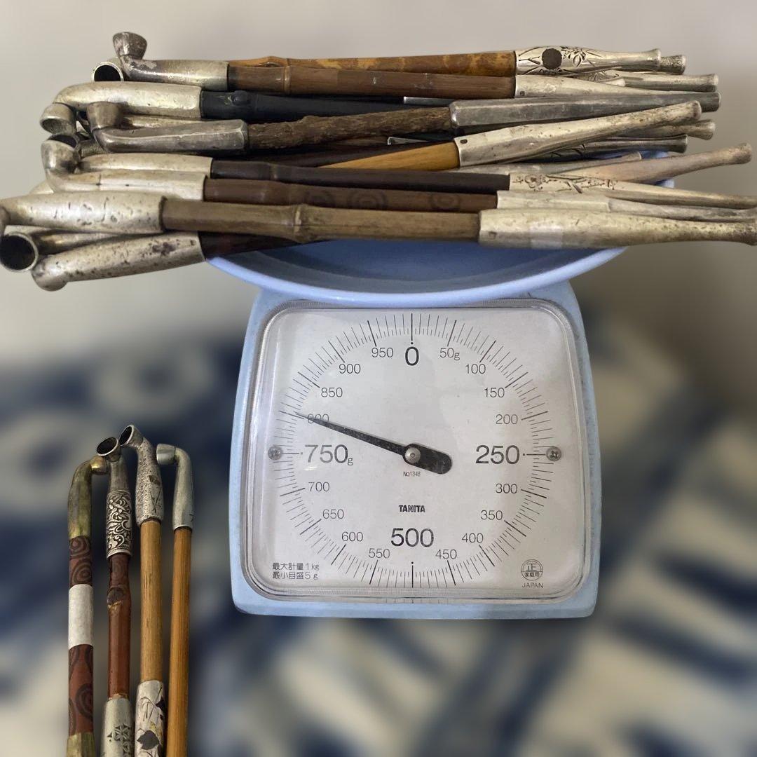 純銀　煙管　キセル　まとめて25本