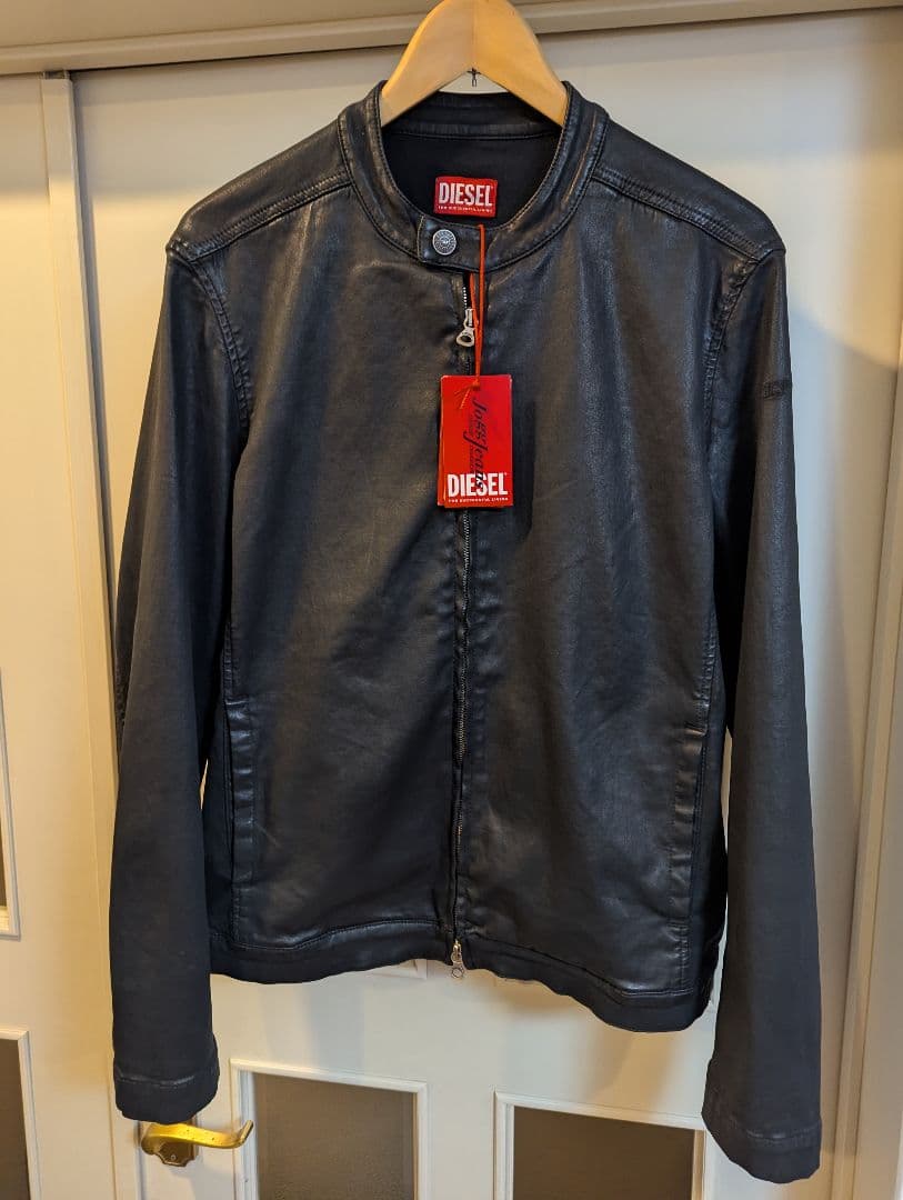 DIESEL 24AWレゼー風ジョグ[新品未使用タグ付き] シングルライダース