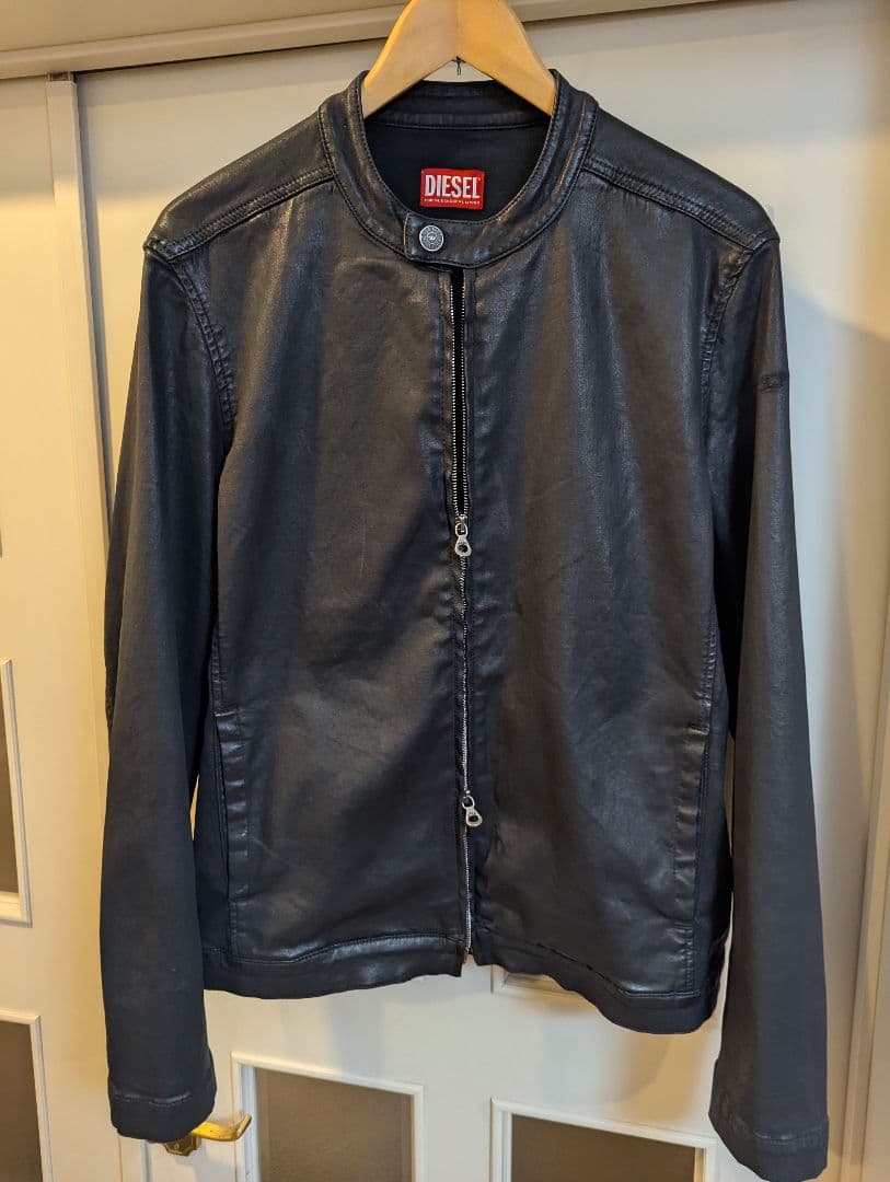 DIESEL 24AWレゼー風ジョグ[新品未使用タグ付き] シングルライダース