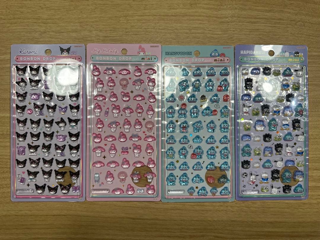 【国内正規品】 ボンボンドロップシール ミニ サンリオ 8種セット