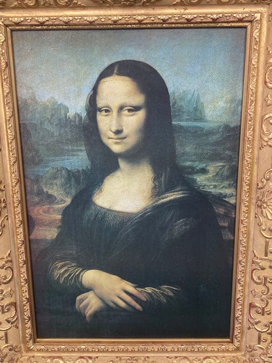 モナリザ　複製画　額
