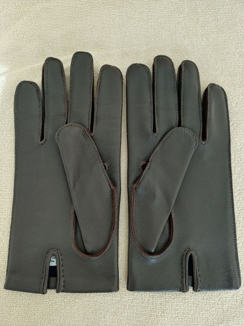 【新品・未使用】HERMES ラムスキン　ブラウン　グローブ サイズ8