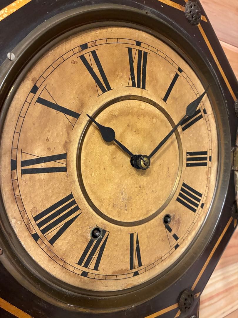 セストーマス　アンティーク柱時計　稼働品
