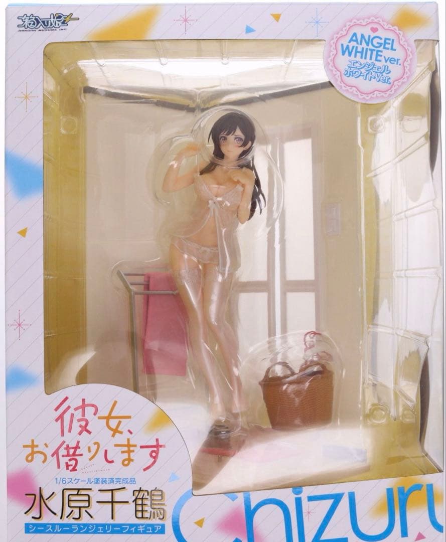 彼女、お借りします　水原千鶴　シースルーランジェリーエンジェルホワイトver.