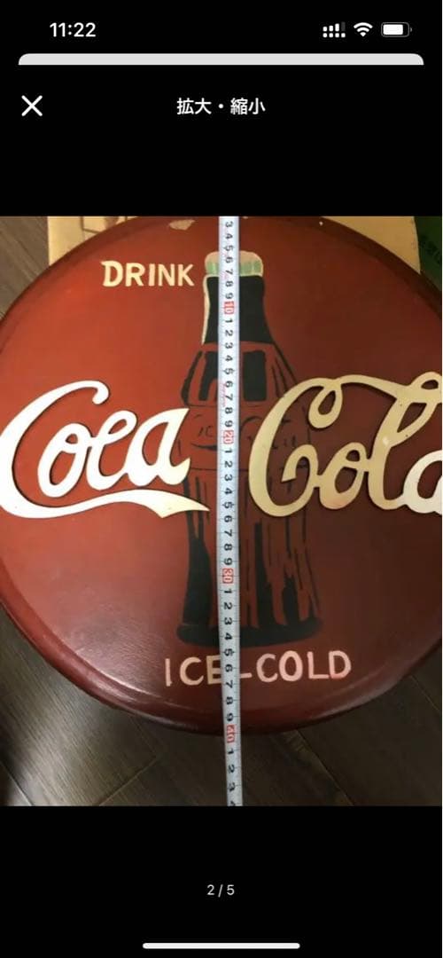 コカコーラ　看板　木製
