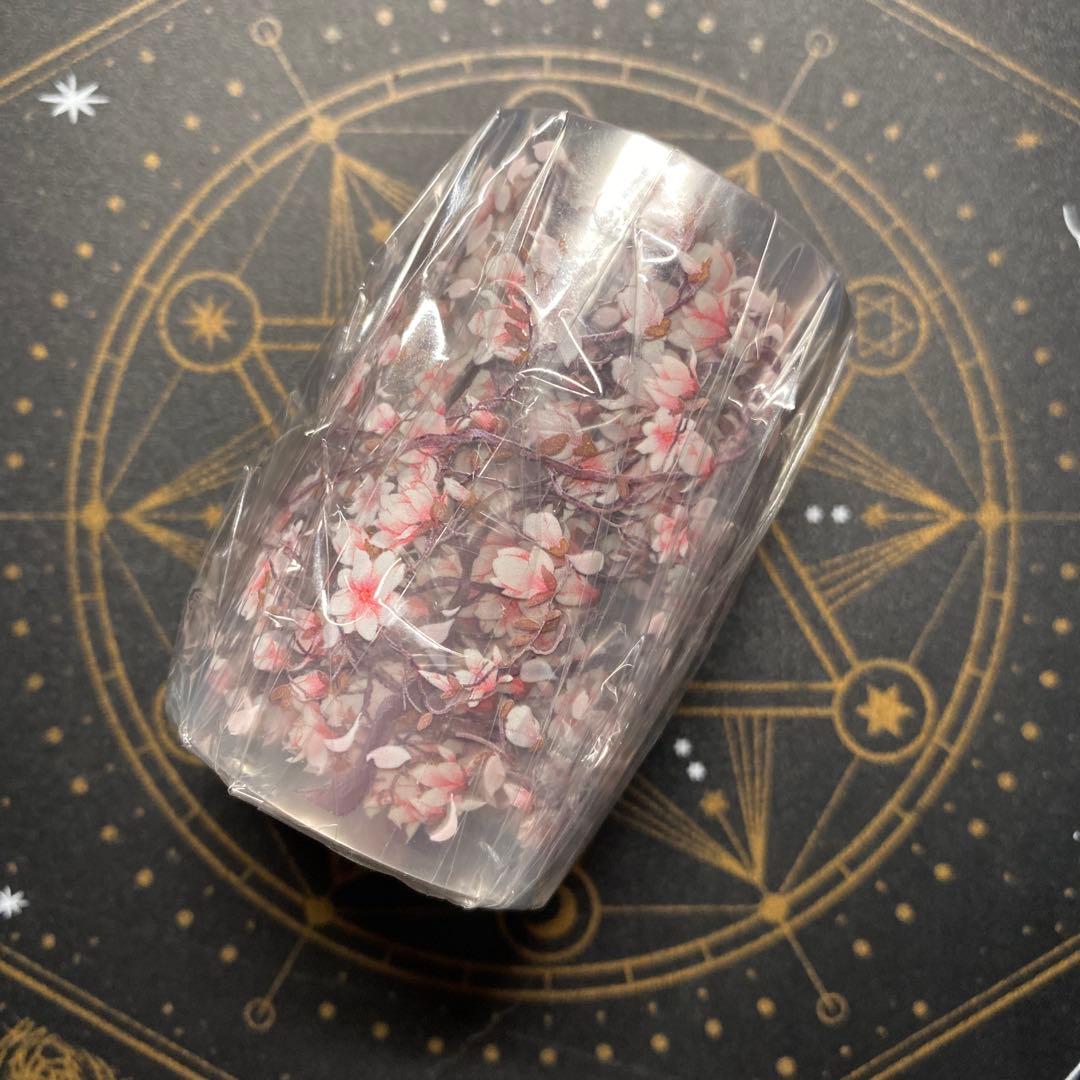 【8519】海外　マステ　5m巻売り　PET マスキングテープ　お花