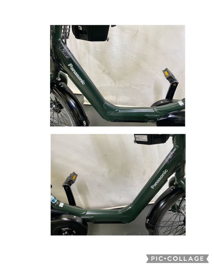 1年保証 送料無料　パナソニック　ギュットアニーズ　カーキ色　電動アシスト自転車