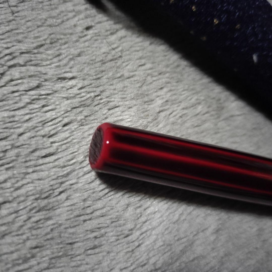 中屋万年筆 蔦屋限定 丸十角 赤溜 太字特軟