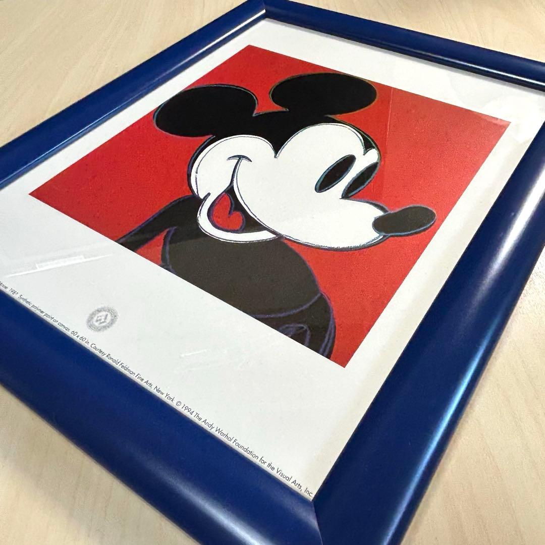 アンディ•ウォーホル　『ミッキーマウス』　ポスター額付き