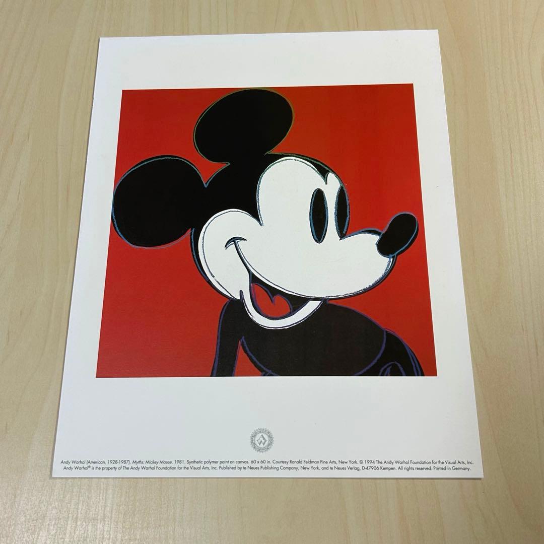 アンディ•ウォーホル　『ミッキーマウス』　ポスター額付き